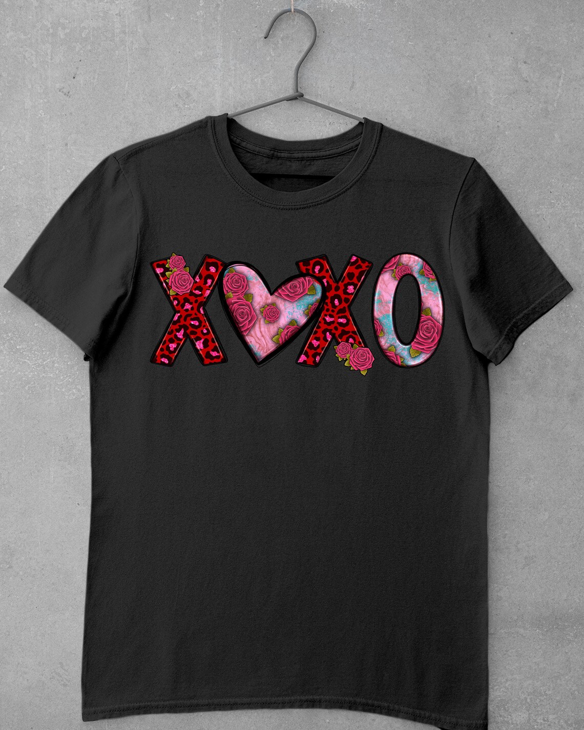 XOXO Png Valentines Day Sublimation Design, Pink Heart Png, Xoxo ...