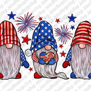 Usa Flag Gnomies Png, 4th Of July Png, Patriotic Gnomies Png, Usa Flag Png, Usa Flag Heart Png, American Gnomes Png,  Digital Download