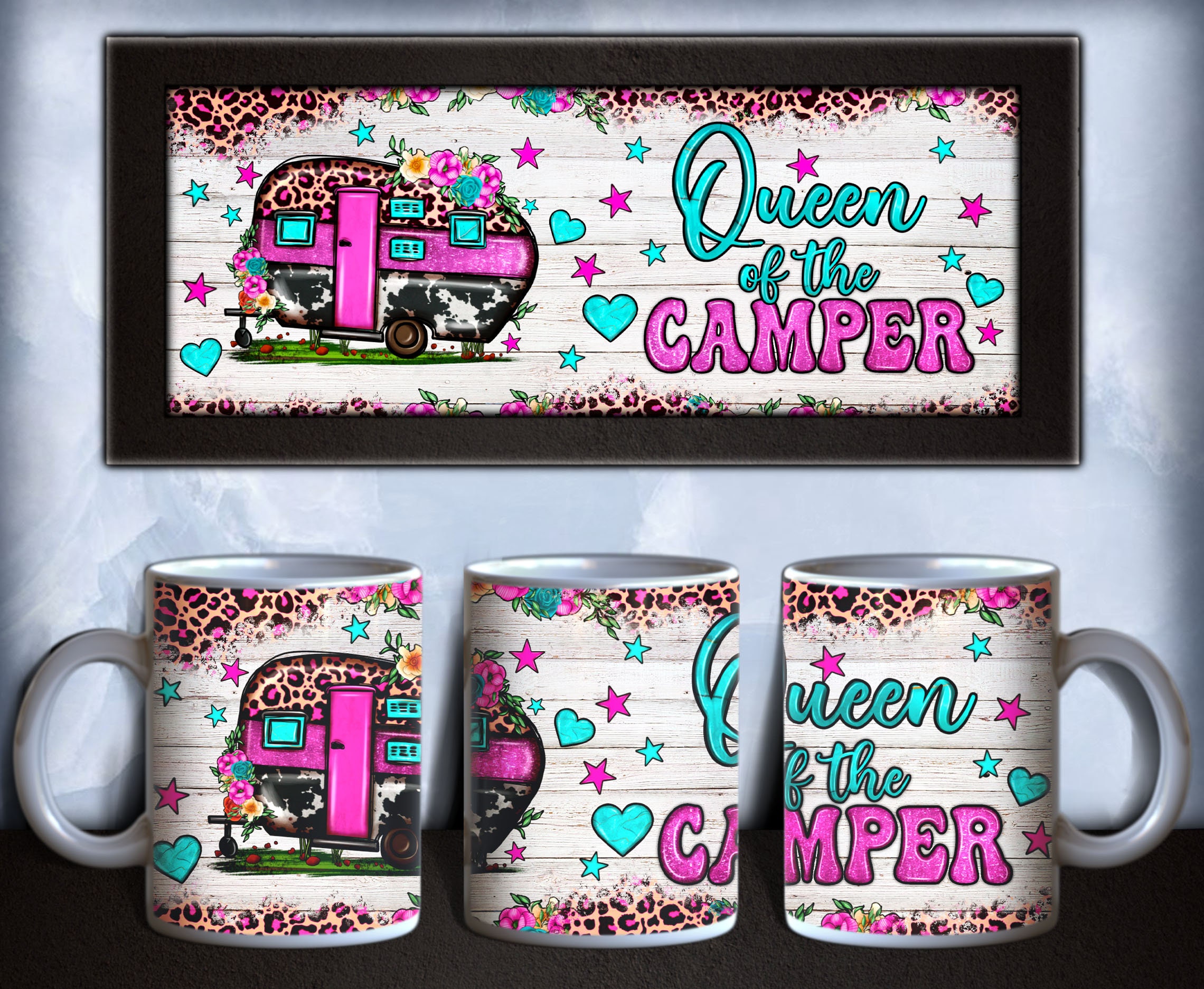 MakerFlo Crafts Camper Mug, Sublimation, 12oz