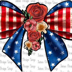 4th of July Bow PNG, Independence Day, Patriotic Design, Patriotic Bow Png, Sublimation Design,Instant Download, Digital Print, Digital File
