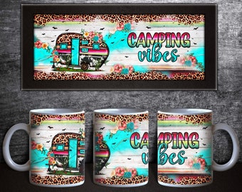 Camping Vibes Mug Png Sublimation Design, Western Camp Mug Png, Camping Png, Camp Life Png, Camping Sublimation, Camper Png,Digital Download