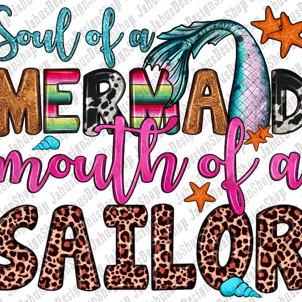 Mermaid and Sailor - Etsy