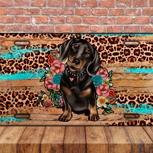 Dachshund License Plate Sublimation Design, Western License Plate Png, Dachshund Png, Dachshund License Plate Png, Digital Download