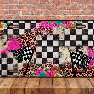 Western Race License Plate Png Sublimation Design, Race Png, Sport License Plate Png, Checkered Race Png, Leopard Race Png,Digital Download