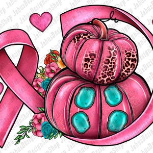 Cancer Ribbon Pumpkin Png Sublimation Design, Cancer Awareness Png, Breast Cancer Png, Cancer Ribbon Png, Cancer Png, Digital Download