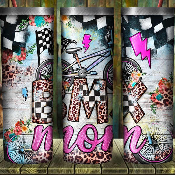 Western Bmx Mom Tumbler Png Sublimation Design, 20oz Skinny Tumbler Png, Western Sports Tumbler Png, Western Bmx Mom Png, Digital Download