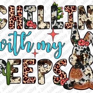 Chilling With My Peeps Bunny Png Sublimation Design, Easter Sublimation Png, Bunny Png,Easter Day Png, Easter Chilling Png,Digital Download