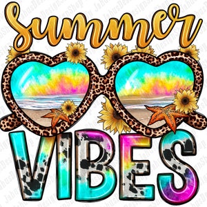 Summer vibes png sublimation design download, beach sunglasses png, hello summer png, beach vibes png, sublimate designs download
