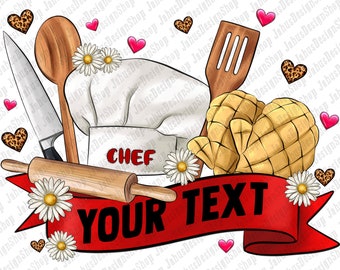 Personalized chef tools png sublimation design download, cooking png, chef life png, cooking love png, sublimate designs download