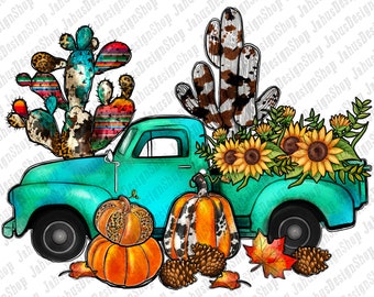 Kürbis Kaktus Herbst LKW Png Sublimation Design, Kaktus Png, Herbst Png, Kaktus Herbst png, LKW Png, Kaktus Herbst LKW Png, Instant Download