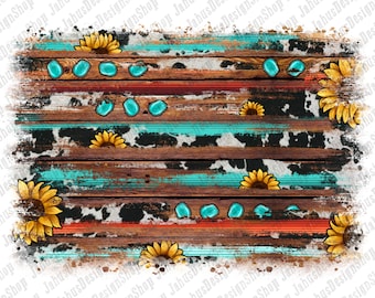 Sunflower Gemstone Background PNG,Sunflower Background,Western Background,Sunflower Png,Cowhide Background,Sublimate Design,Instant Download