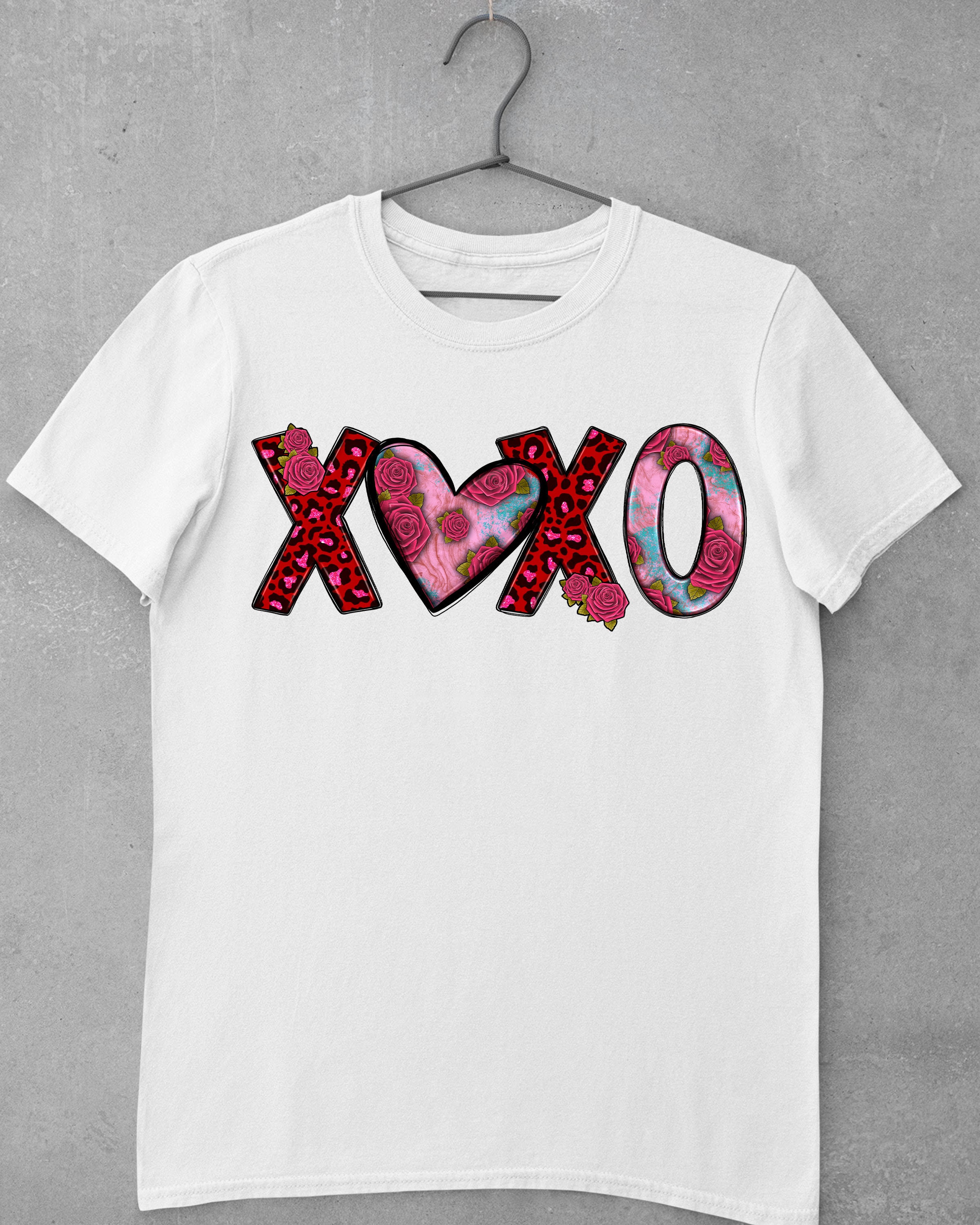 XOXO Png Valentines Day Sublimation Design, Pink Heart Png, Xoxo ...