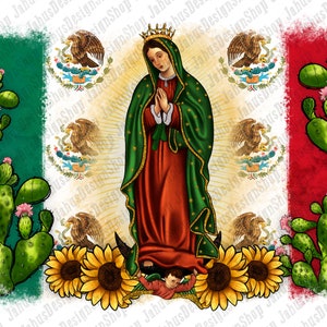 Bandera Mexicana Señora de Guadalupe Fondo Angustiado Png Diseño, Señora de Guadalupe Png, Mexicana Señora de Guadalupe png, Descarga instantánea