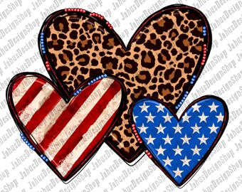 4th Of July png sublimation design download, Independence Day png, 4th Of July png, USA flag hearts png, sublimate designs download