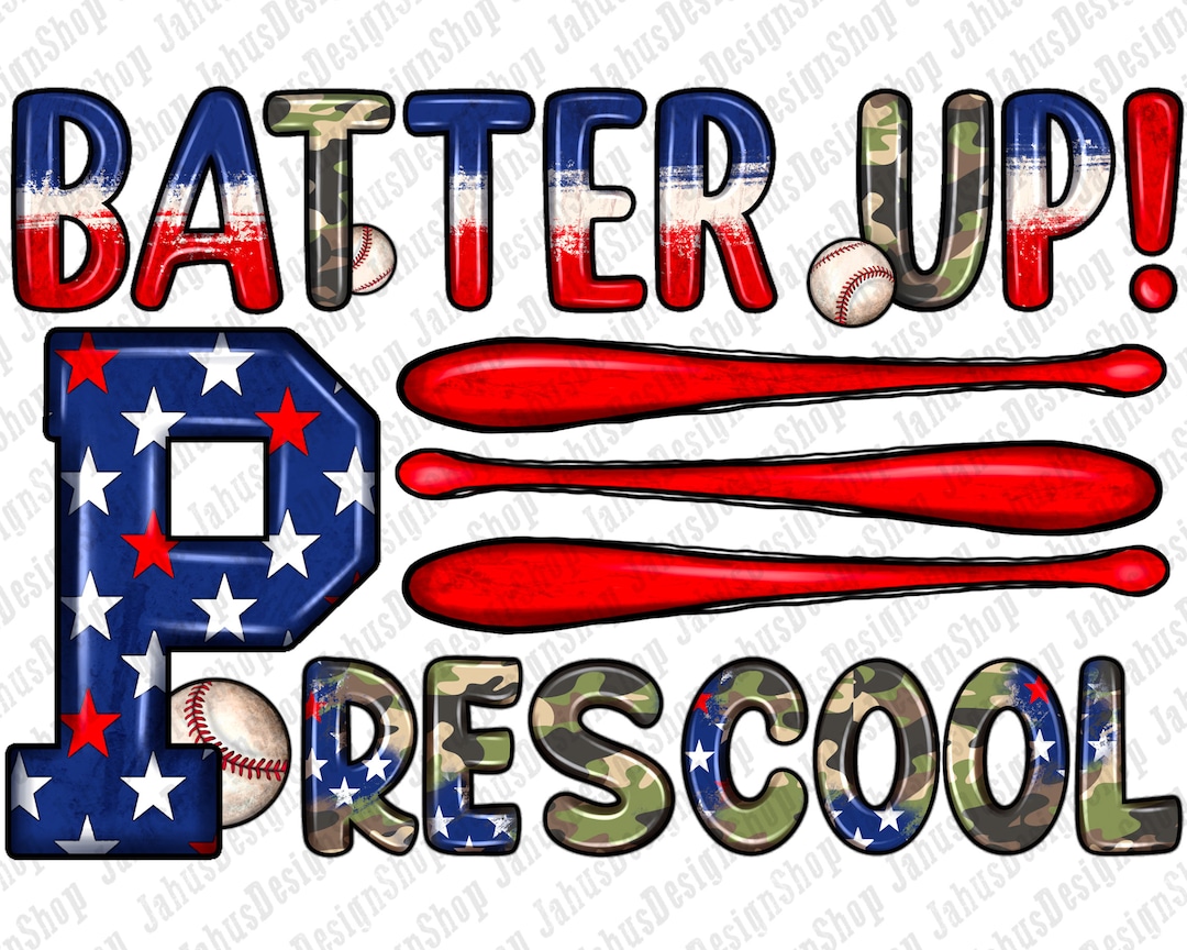 Batter up Preschool Png Sublimation Design, School Png, Preschool Png ...