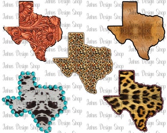 Texas State Png Bundle,Texas State Png, Texas Cowhide,Texas Leopard,Texas Home png,Texas Horse Leather,Texas Turquoise,Diseño de sublimación