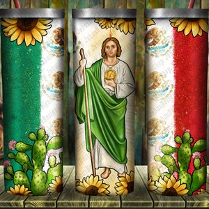 Western San Judas Tumbler Png Sublimation Design, Jude The Apostel Png, St. Jude Thaddeus Png, Jesus Christus Png, Digitaler Download