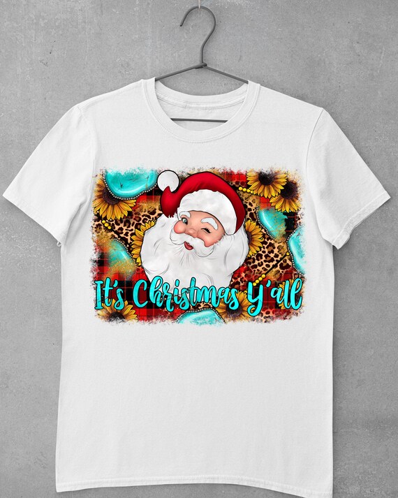 Merry Christmas Y'all Leopard Print Christmas Gift Box Xmas T-Shirt Merry Christmas Y'all Leopard Print Christmas Gift Box Xmas T-Shirt