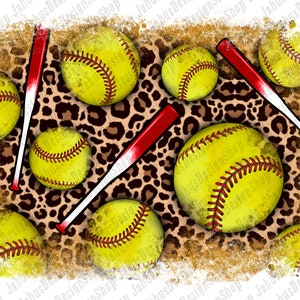 Softball Leopard Distressed Background Png Design, Softball Background Png, Leopard Softball Png, Sports Background Png, Instant Download