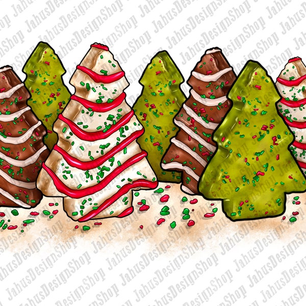 Little Debbie Tree Cakes Png Sublimation Design, Merry Christmas Clipart, Christmas Tree Cake Png, Christmas Vibes Png, Digital Download