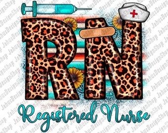 Western Rn Krankenschwester Png Sublimation Design, Krankenschwester Png, Krankenschwester Leben Png, Leopard Serape Krankenschwester Png, Rn Krankenschwester Png, Digital Download