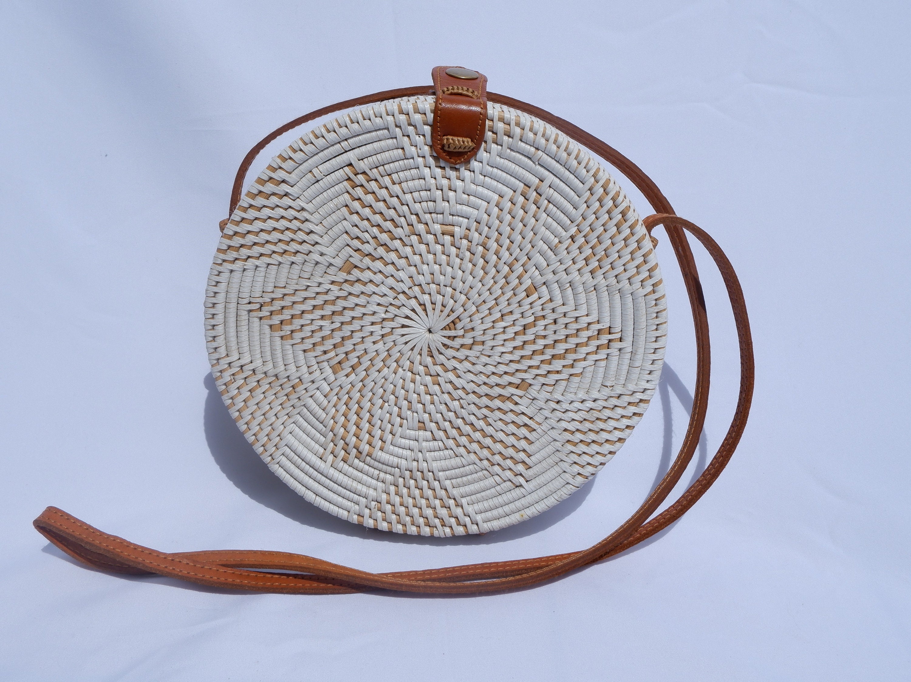 Handbag rattan handmade in bali Etsy