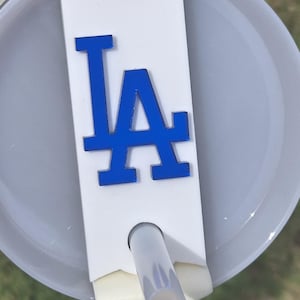 LOS ANGELES Stanley Cup Accessories, 40oz Stanley Topper, Stanley Lid Topper, Stanley Name Plate, baseball team tumbler accessory