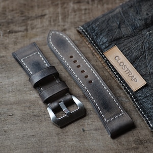 Watch strap for Panerai , custom watch band, handmade leather, 24mm 22mm 20mm ,