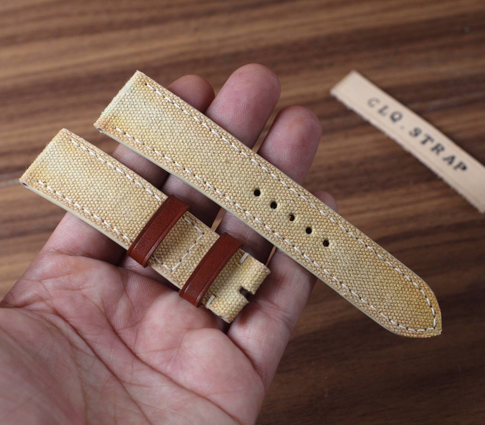 Canvas watch strap handmade watch strap 18mm 20mm 22mm 24mm Etsy