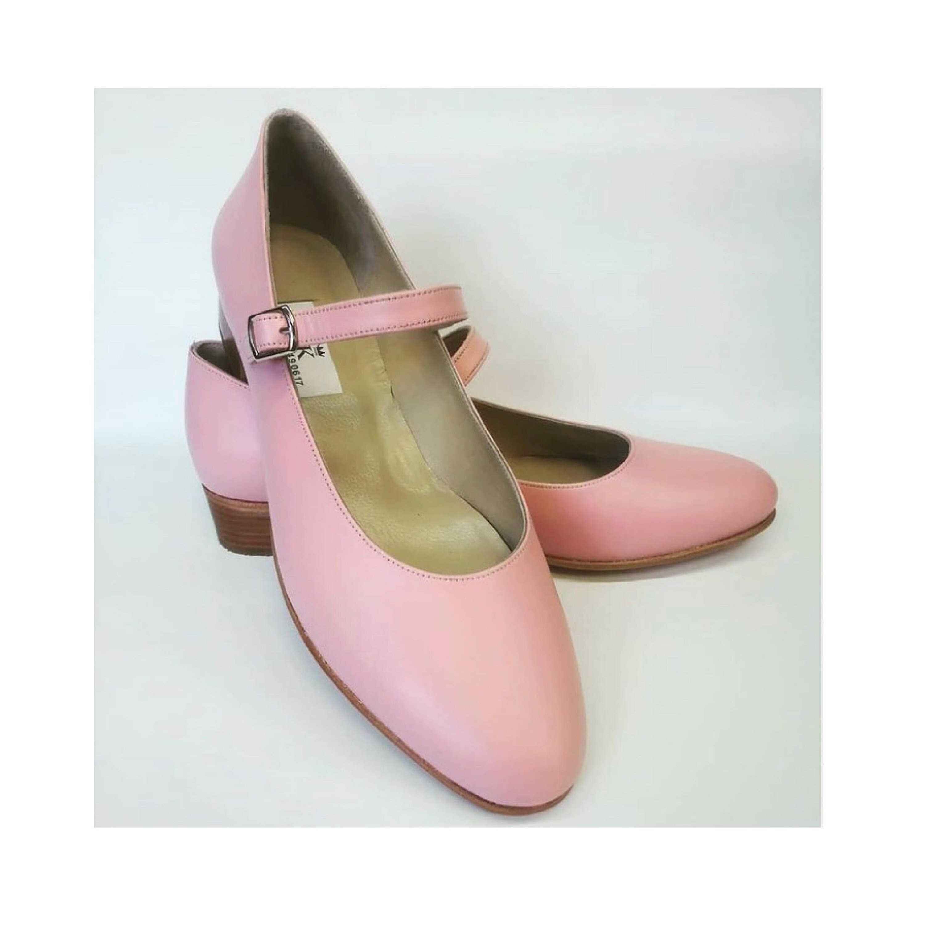Light Pink Handmade Mary Jane Shoes - Etsy