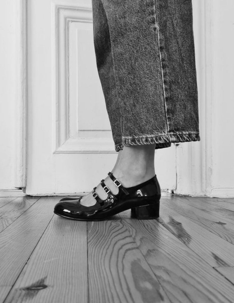 Patent Leather Black Handmade Mary Jane Shoes Etsy Canada