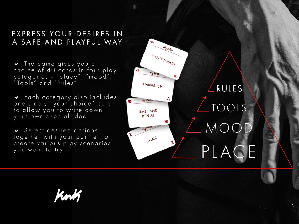 Kinky Card Game For Building Individual Sex Play Scenarios Etsy 