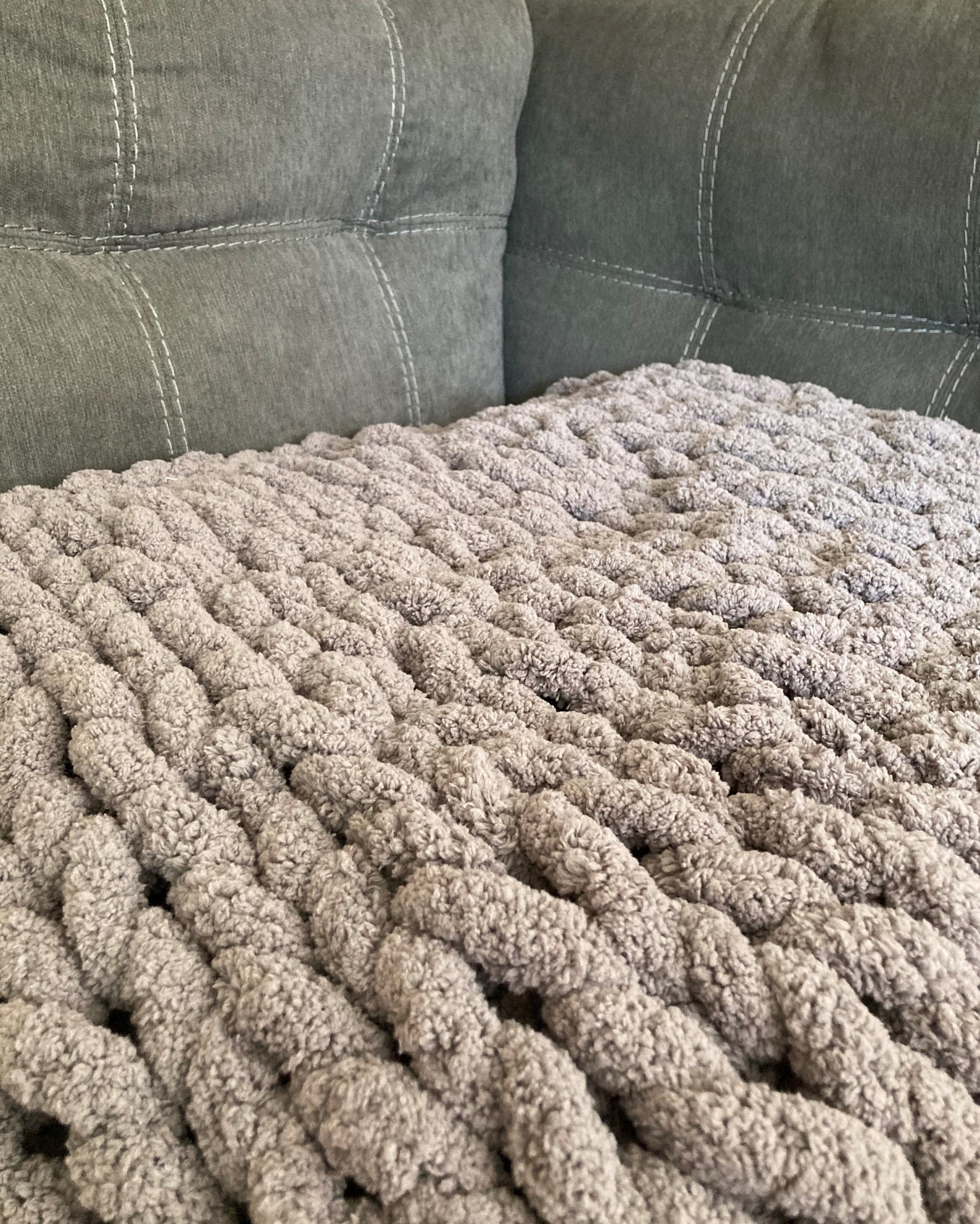 Handmade Bernat Chunky Blanket Etsy
