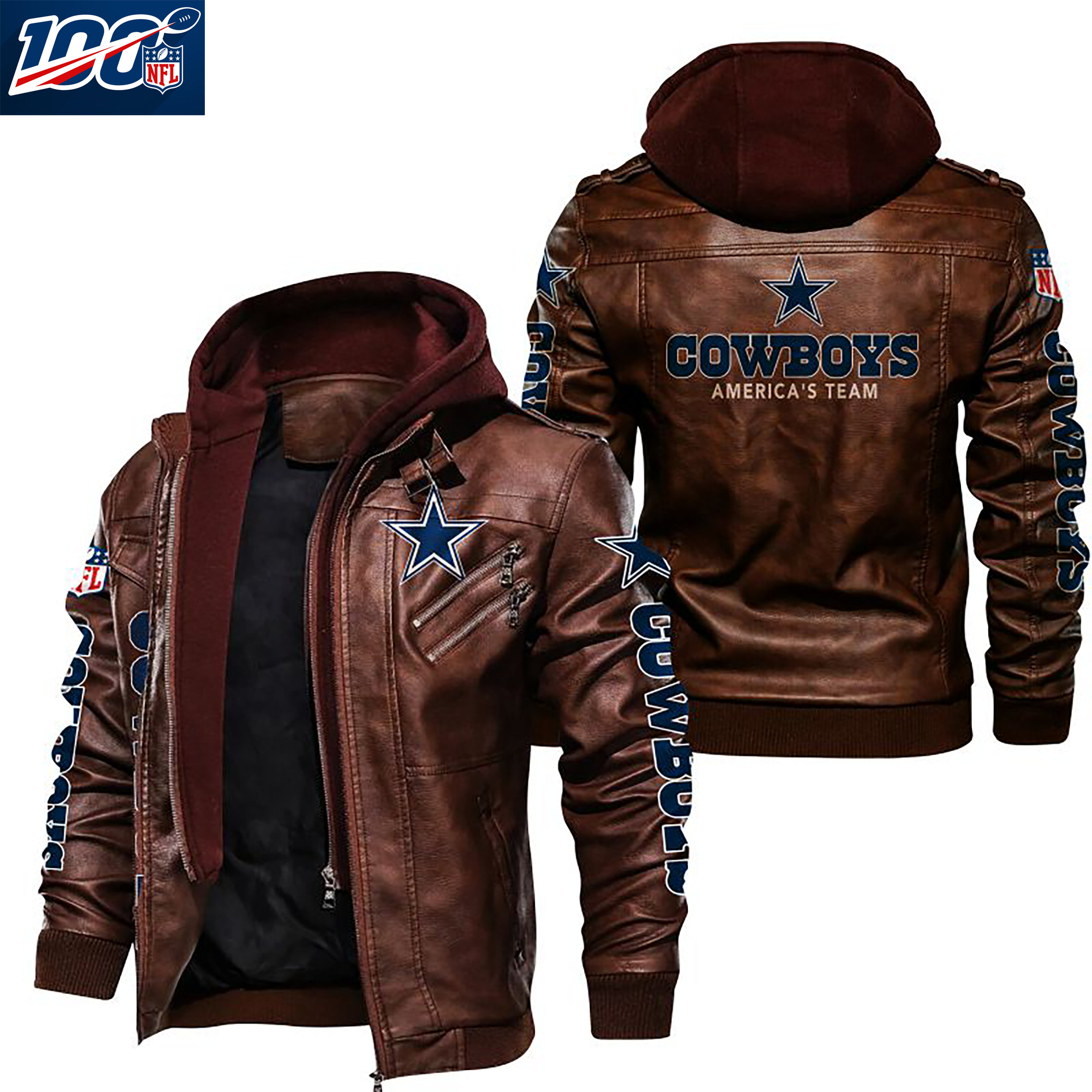 Dallas Cowboys NFL Team Leather Jacket For Men and Women Etsy
