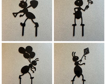 We've got Black ants! And you can too! A whole army of them!  Cute ones working on your lawn garden or just playing and having fun!  8-10".