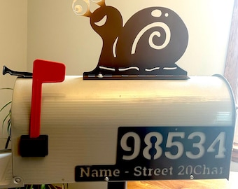 NEW LOWER PRICE Cute Snail Mailbox Topper Unique Gift Idea House Warming Rural Decor Whimsey Outdoor Decoration Post Box Nature Lover