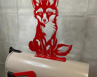 Red Fox Mailbox Topper Unique Gift Idea Outdoor Decoration Rural Post Box Farm Life Country Living Mailbox Decor Cute Addition Fun Home
