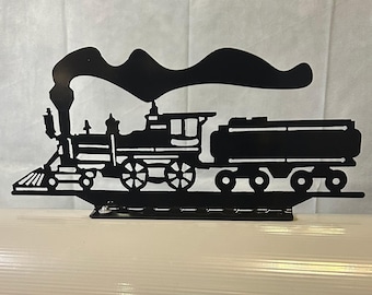 Old Railroad Train Engine Mailbox Topper, Unique Gift Idea, Add some whimsy to your home. Home will be easy to find for guests!