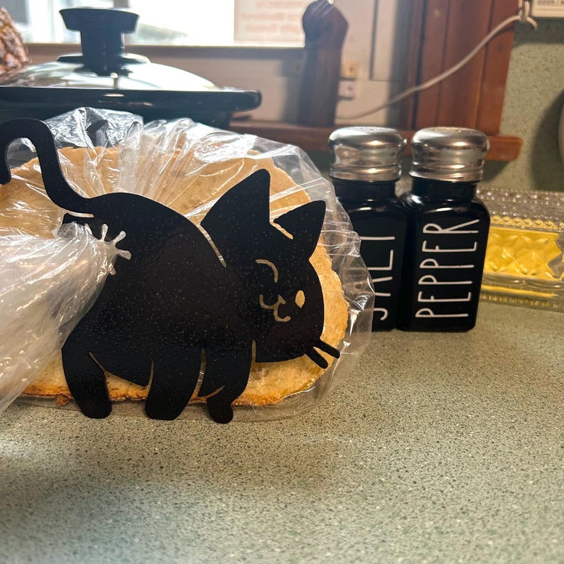 Funny Cat Butt Bread Clip Metal Kitchen Bag Sealer Cat Lover Gift Home Kitchen Decor Kitty Love Bread Bag Unique Fun Gift Idea Custom Color immagine 1