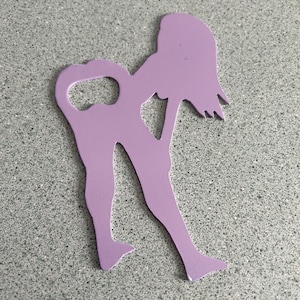Unique Adult Theme Custom Bottle Opener Bend Over - Painted Steel, Naughty, Gift Idea, Man Cave, Bar, Bachelor Party Humor  - Metal Art