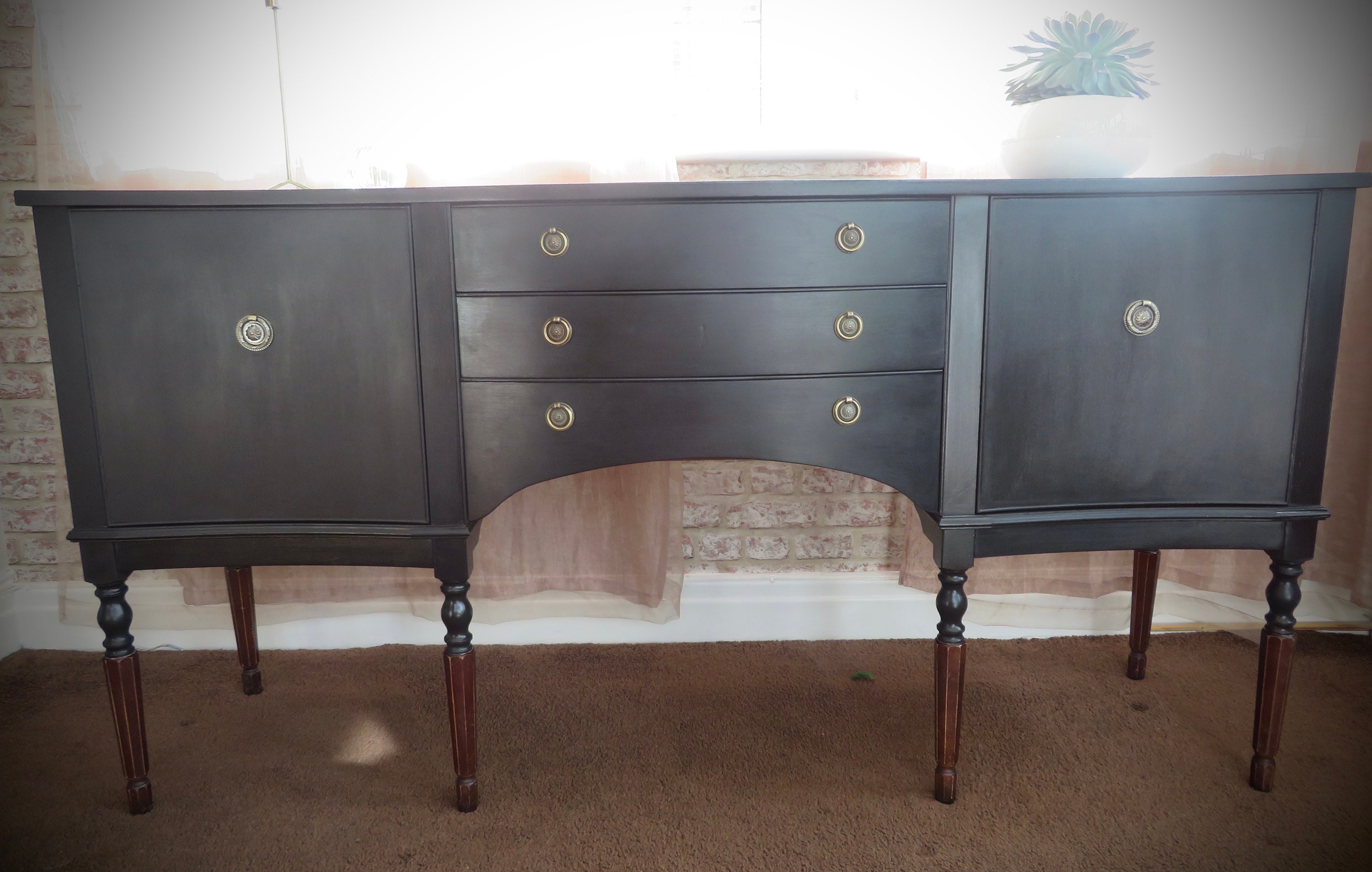 Antique Regency style Sideboard BOSTON painted vintage Etsy