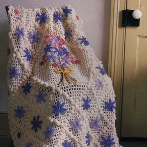 Crochet Flower Afghan Pattern