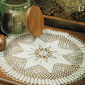 Star Spun Crochet Doily Pattern