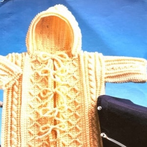 Crochet Fisherman Design Baby Bunting pattern