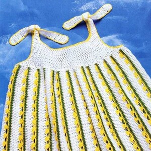 Crochet Sunshine Girl Dress Pattern