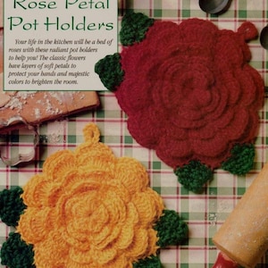 Virkade rosenbladsgrytlapparmönster