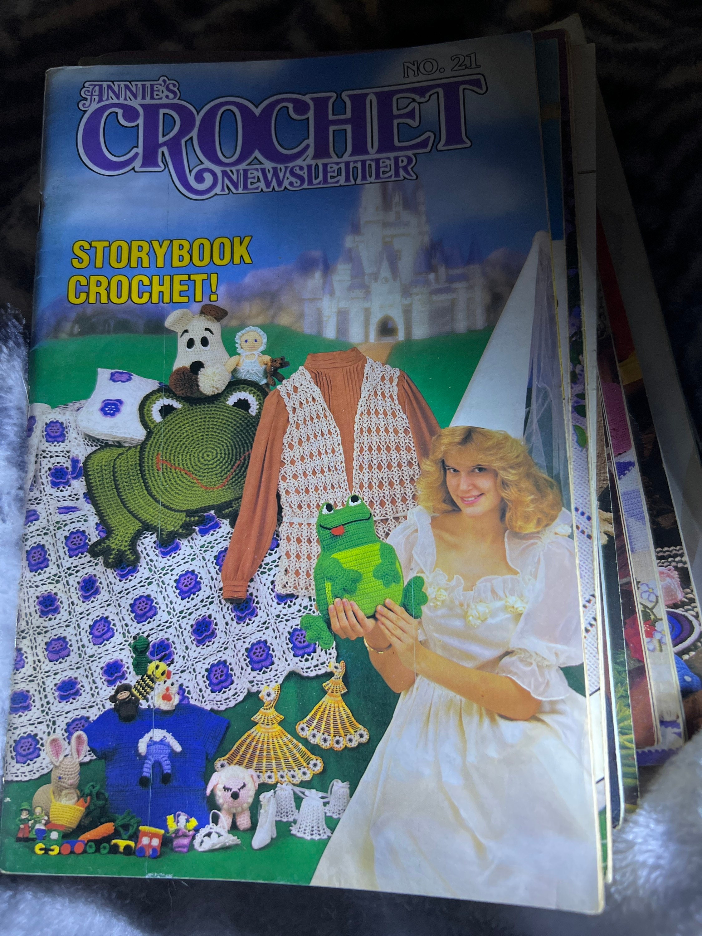 Annie Attic Crochet Newsletter 21 1987 Etsy