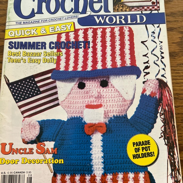 Crochet World Magazine August 1991