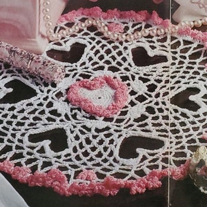 Vintage Crochet Heart Around Doily Pattern