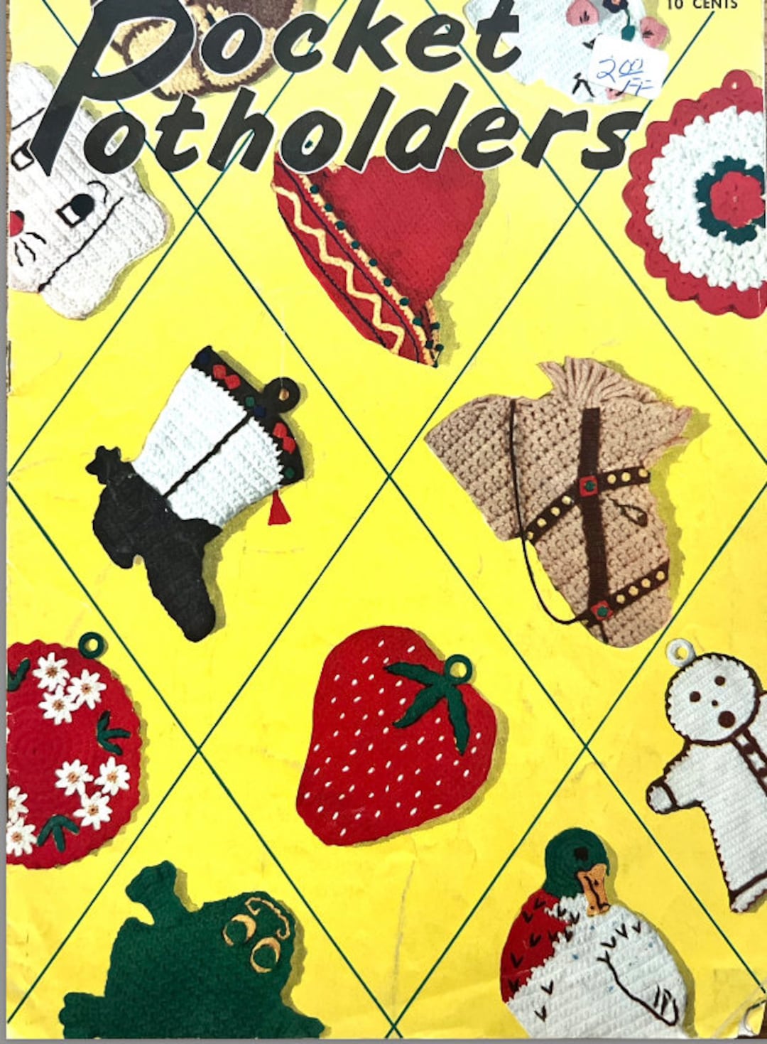 Crochet Vintage Potholders Patterns Etsy